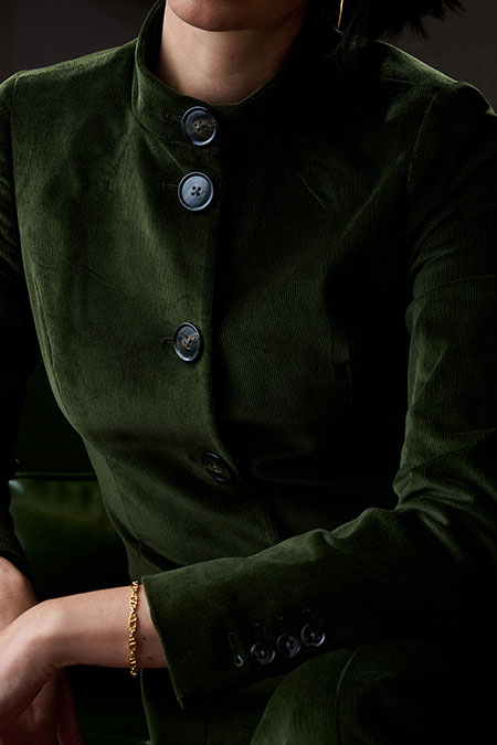 Green Corduroy Suit