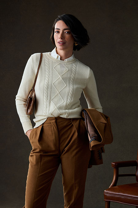 Cream Fisherman's Cable Knit