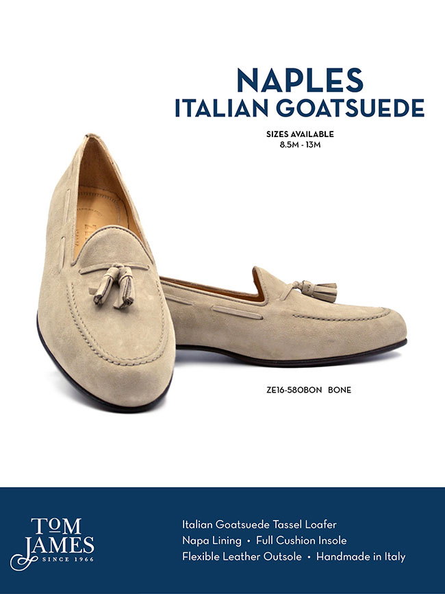                                                                                                                                                                                                                                                           , Naples Italian Kid Suede Tassel Loafer
